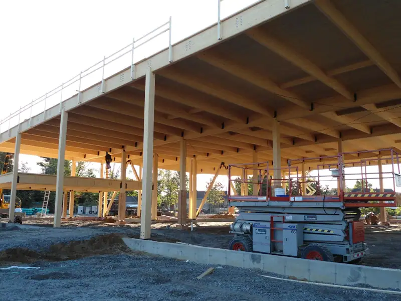 bureaux ftq rouyn noranda montage structure de bois projet 2010 04