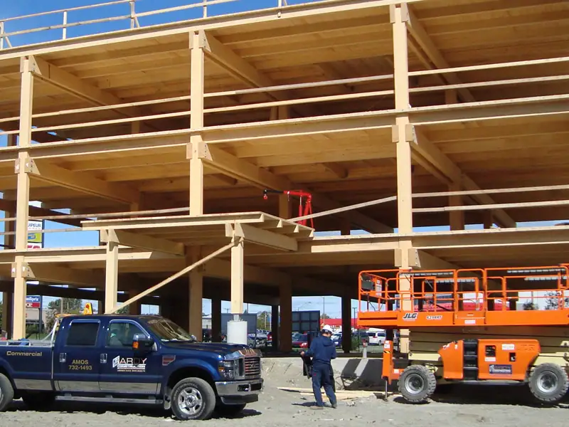 bureaux ftq rouyn noranda montage structure de bois projet 2010 05